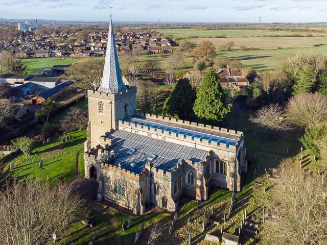 Drone view of cChurch